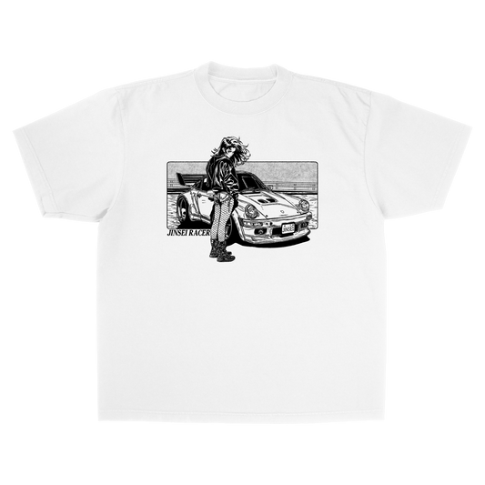 911 TURBO TEE WHITE MANGA