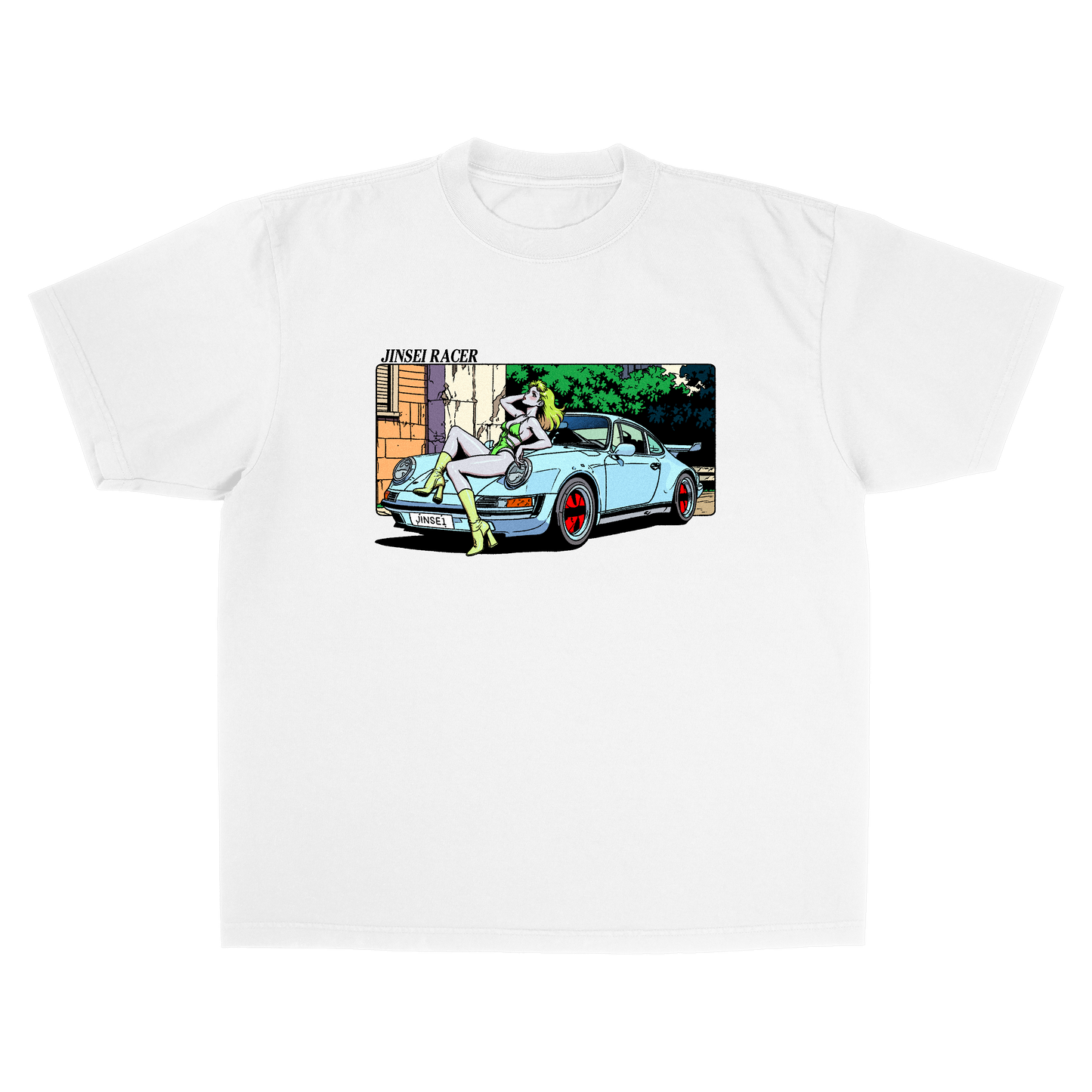 964 TURBO TEE WHITE