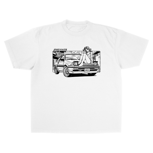 AE86 TEE WHITE MANGA